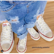 Tênis All Star Mãe e Filha Swarovski