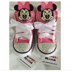 Tênis Minnie Rosa Swarovski