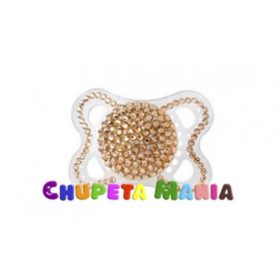 Chupeta Dourada Swarovski